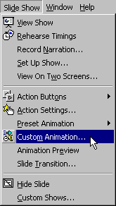 How do you add slide animations?